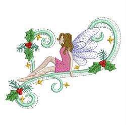 Christmas Fairies 09 machine embroidery designs