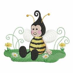 Cute Bee 01 machine embroidery designs