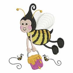 Cute Bee 05 machine embroidery designs