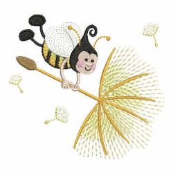 Cute Bee 08 machine embroidery designs