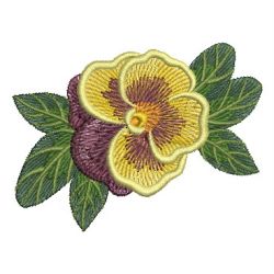 Pansy machine embroidery designs
