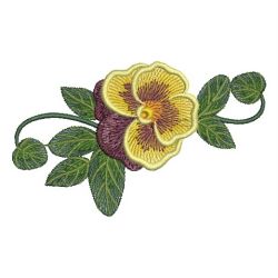 Pansy 02 machine embroidery designs