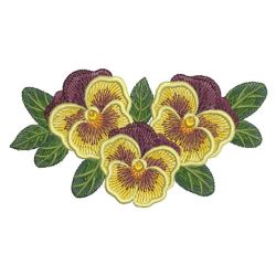 Pansy 08 machine embroidery designs