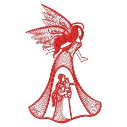 Redwork Nativity Angels 02(Lg) machine embroidery designs