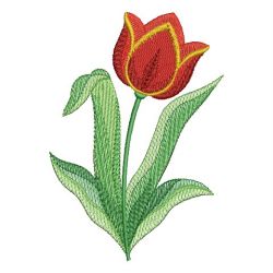 Colorful Tulips machine embroidery designs