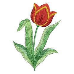 Colorful Tulips 01 machine embroidery designs