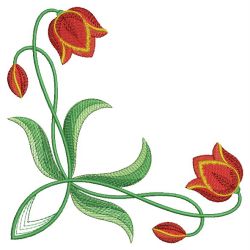 Colorful Tulips 05 machine embroidery designs