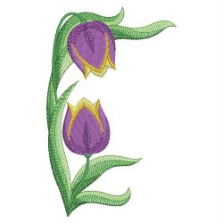 Colorful Tulips 09 machine embroidery designs