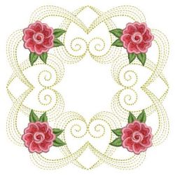 Fancy Rippled Rose Quilts 02(Lg) machine embroidery designs