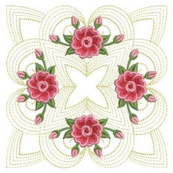 Fancy Rippled Rose Quilts 05(Md) machine embroidery designs