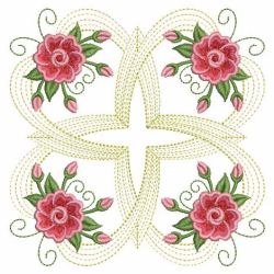 Fancy Rippled Rose Quilts 06(Sm) machine embroidery designs