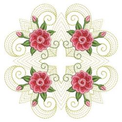 Fancy Rippled Rose Quilts 07(Lg) machine embroidery designs