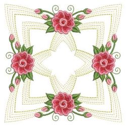 Fancy Rippled Rose Quilts 08(Sm) machine embroidery designs