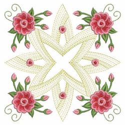 Fancy Rippled Rose Quilts 09(Sm) machine embroidery designs