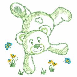 Sketched Teddy Bears 06(Lg) machine embroidery designs