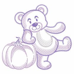 Sketched Teddy Bears 09(Lg) machine embroidery designs
