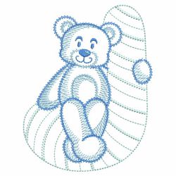 Sketched Teddy Bears 12(Md) machine embroidery designs