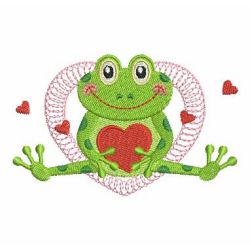 Cute Frogs 02 machine embroidery designs