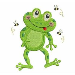 Cute Frogs 04 machine embroidery designs
