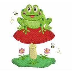 Cute Frogs 07 machine embroidery designs