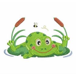 Cute Frogs 09 machine embroidery designs