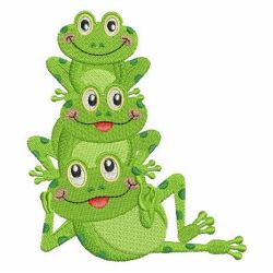 Cute Frogs 10 machine embroidery designs