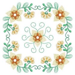 Rippled Flower Quilts 07(Md) machine embroidery designs