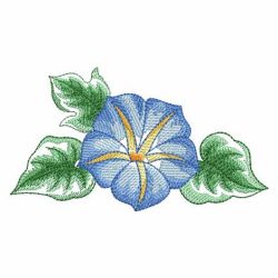 Watercolor Morning Glory 03(Sm) machine embroidery designs