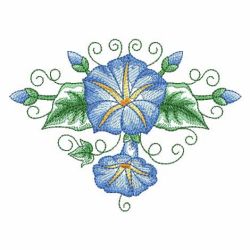 Watercolor Morning Glory 06(Sm) machine embroidery designs