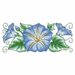 Watercolor Morning Glory 09(Sm) machine embroidery designs