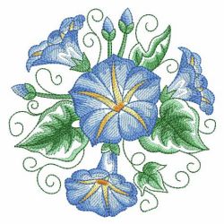 Watercolor Morning Glory 10(Sm) machine embroidery designs