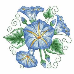 Watercolor Morning Glory 12(Lg) machine embroidery designs