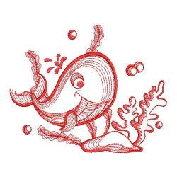 Redwork Under the Sea 09(Sm) machine embroidery designs