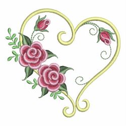 Valentine Roses 05 machine embroidery designs