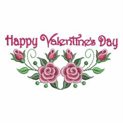 Valentine Roses 06 machine embroidery designs