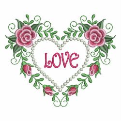 Valentine Roses 09 machine embroidery designs