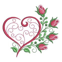 Valentine Roses 11 machine embroidery designs