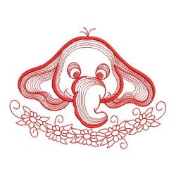Redwork Baby Elephants(Md) machine embroidery designs