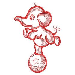 Redwork Baby Elephants 10(Md) machine embroidery designs