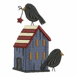 Folk Art Birdhouses 04 machine embroidery designs