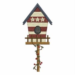 Folk Art Birdhouses 05 machine embroidery designs