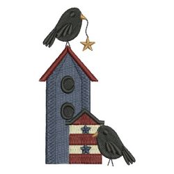 Folk Art Birdhouses 06 machine embroidery designs