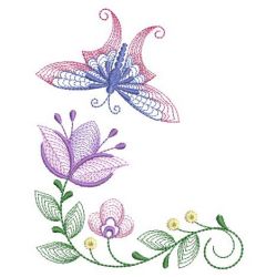 Rippled Butterfly Corners(Md) machine embroidery designs