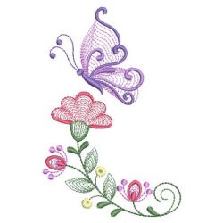 Rippled Butterfly Corners 06(Lg) machine embroidery designs