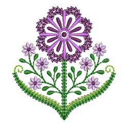 Fancy Jacobean Flowers 10