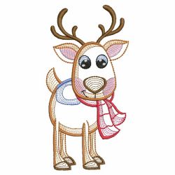 Vintage Christmas Reindeer(Lg) machine embroidery designs