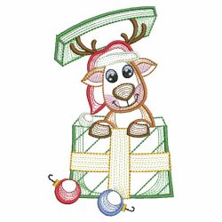 Vintage Christmas Reindeer 04(Sm) machine embroidery designs