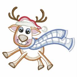 Vintage Christmas Reindeer 06(Lg) machine embroidery designs