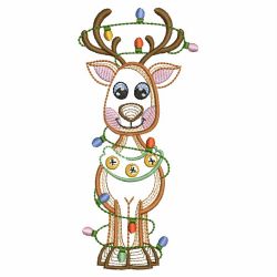 Vintage Christmas Reindeer 08(Sm) machine embroidery designs