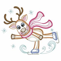 Vintage Christmas Reindeer 09(Lg) machine embroidery designs